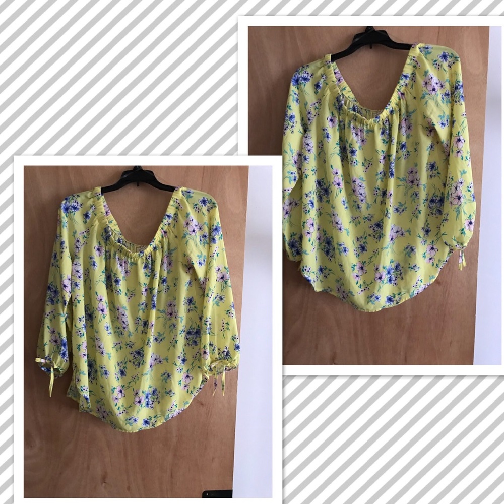 Floral off the shoulder top